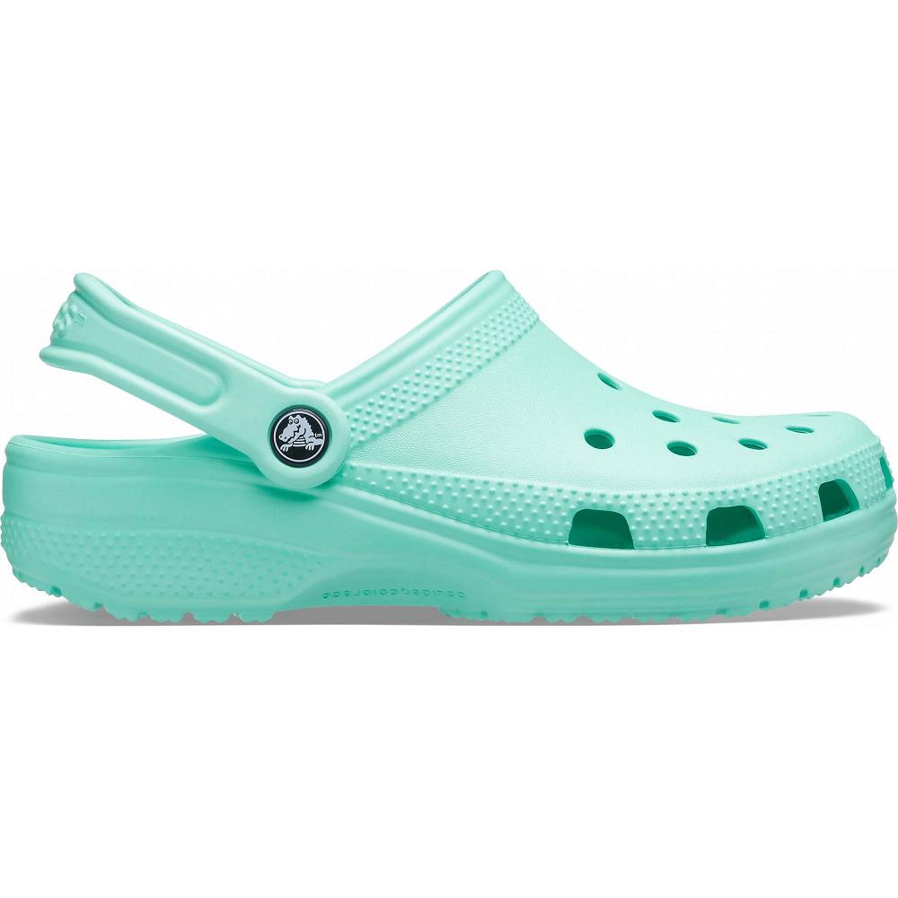 Mint Women's Crocs Classic Shoes Clogs | NZ 0005TCEV